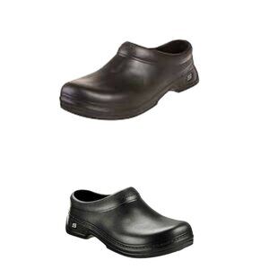 Skechers Black Slip-On Clog Loafers